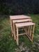 3 nesting rattan tables