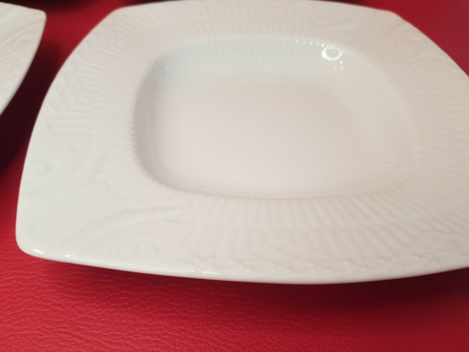 Service 6 square hollow plates porcelain Royal Copenhagen