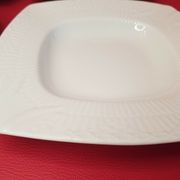 Service 6 square hollow plates porcelain Royal Copenhagen