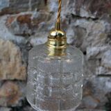 Moulded glass walk-in lamp