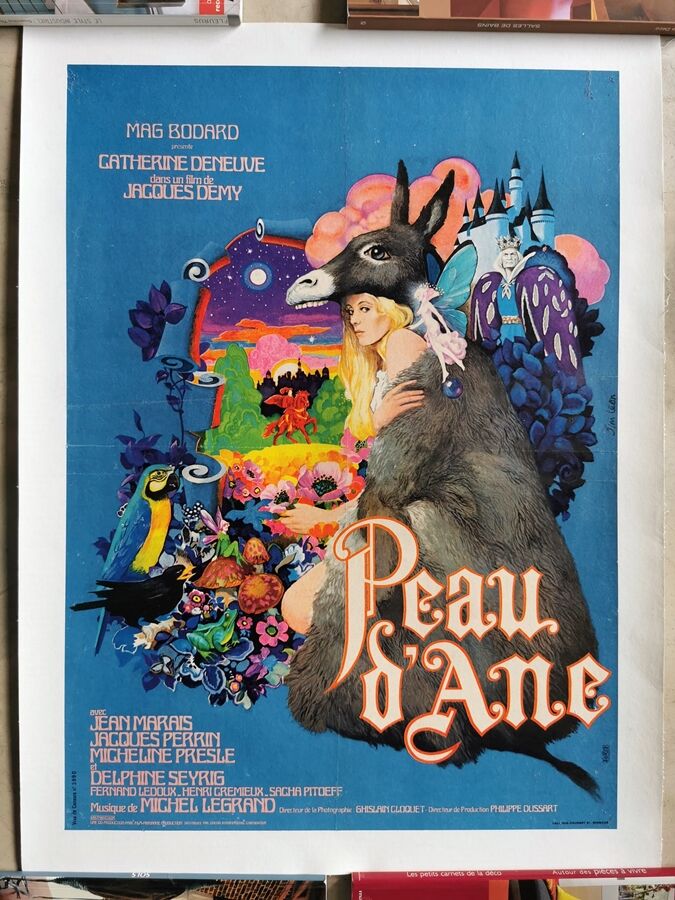 original poster 1970 donkey skin coated Jacques Demy Ctharine Deneuve Jim Léon