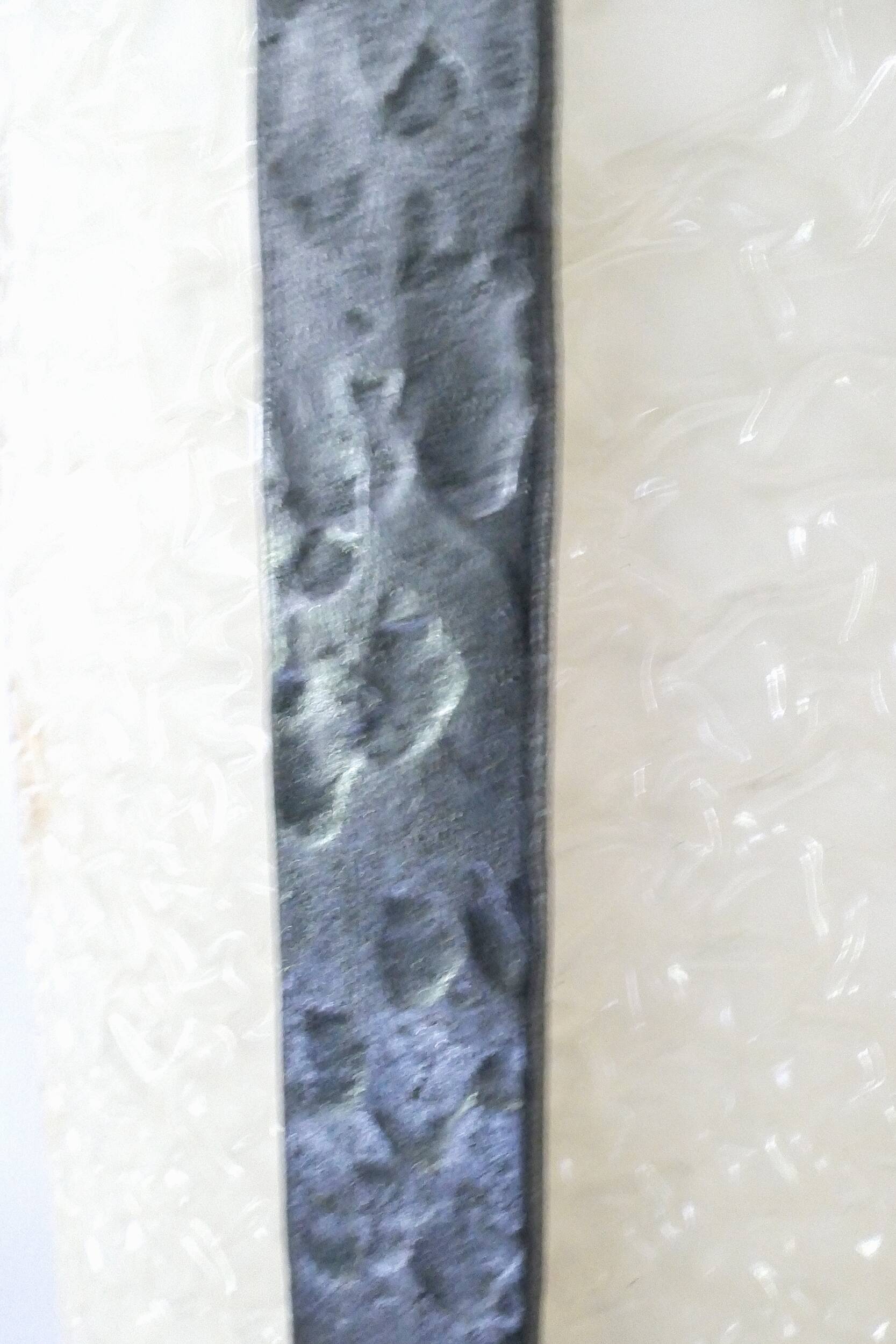 Wrought iron lamp and Perspex lampshade with herbarium decor