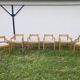 Six Carimate Cassina armchairs 1960's by Vico Magistretti