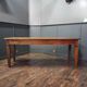 Table de ferme française antique en bois fruitier