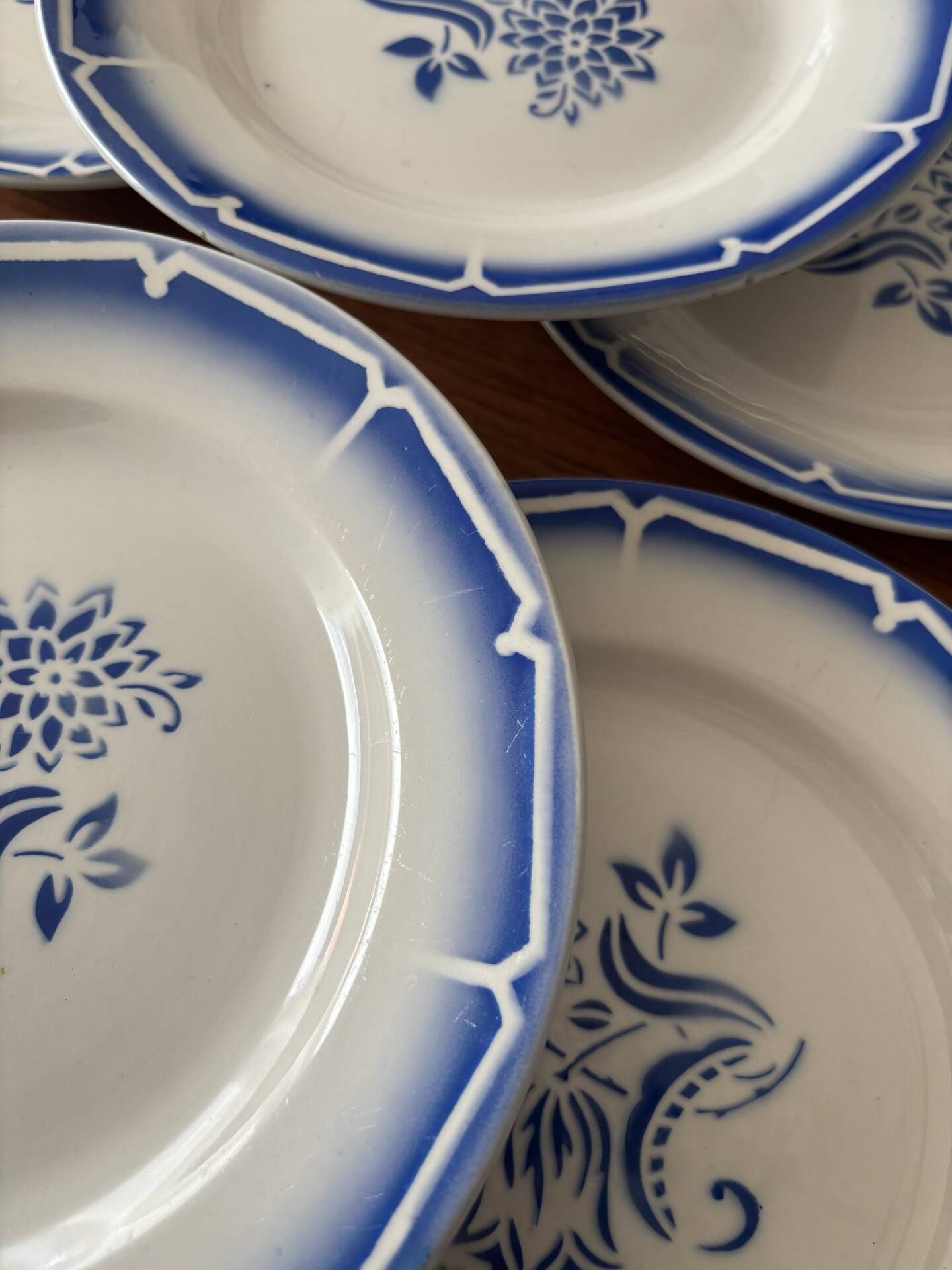 Set of dessert plates Digoin Sarreguemines canebiere • Tableware v