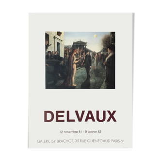 Paul Delvaux poster 1981