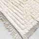 Moroccan Berber carpet beni ouarain unbleached plain with engraved pattern 300x216cm