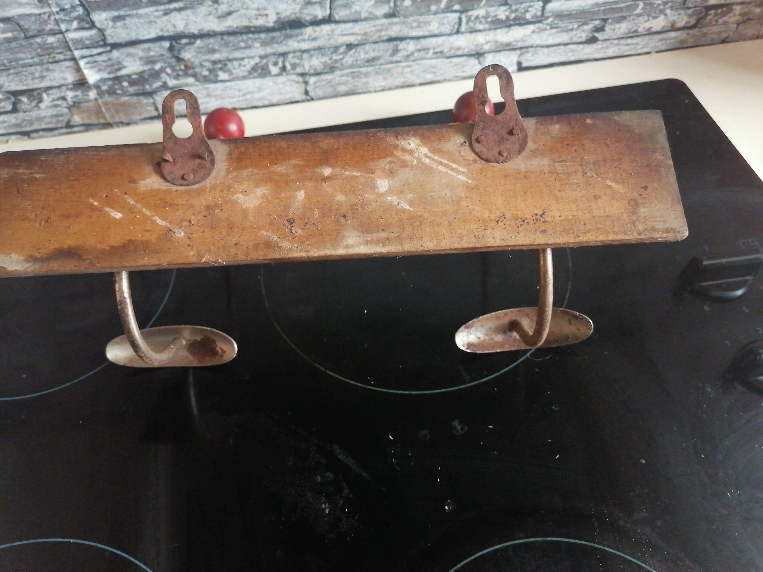 Coat roack old metal wood