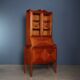 Vintage trumeau in mahogany veneer, Italy, 1950s.