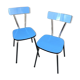 Paire de chaises en formica vintage 1960