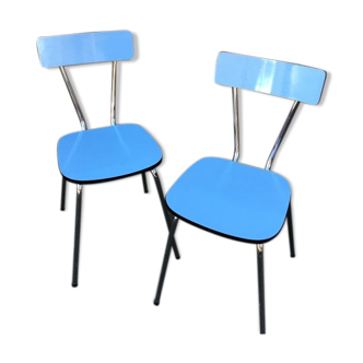 Pair of chairs in vintage formica 1960