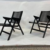 Niko Kralj Slovenian Rex Plywood Folding Chair for Stol 1950s in Black