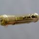 Art Deco brass piano lamp with rotary switch socket