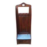 Wooden coat rack trunk