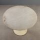 Vintage metal table with marble top, Italian design from the 1970s.