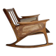 Mid-Century Modern Cane Rocking Chair, 1950s