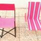 Paire de fauteuil pliant en aluminium et de fauteuil du Metteur-en-scène en fer