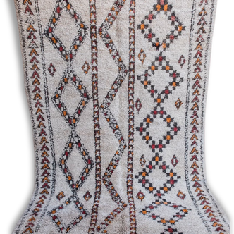 Azilal authentique fait à la main laine tapis, 250x180
