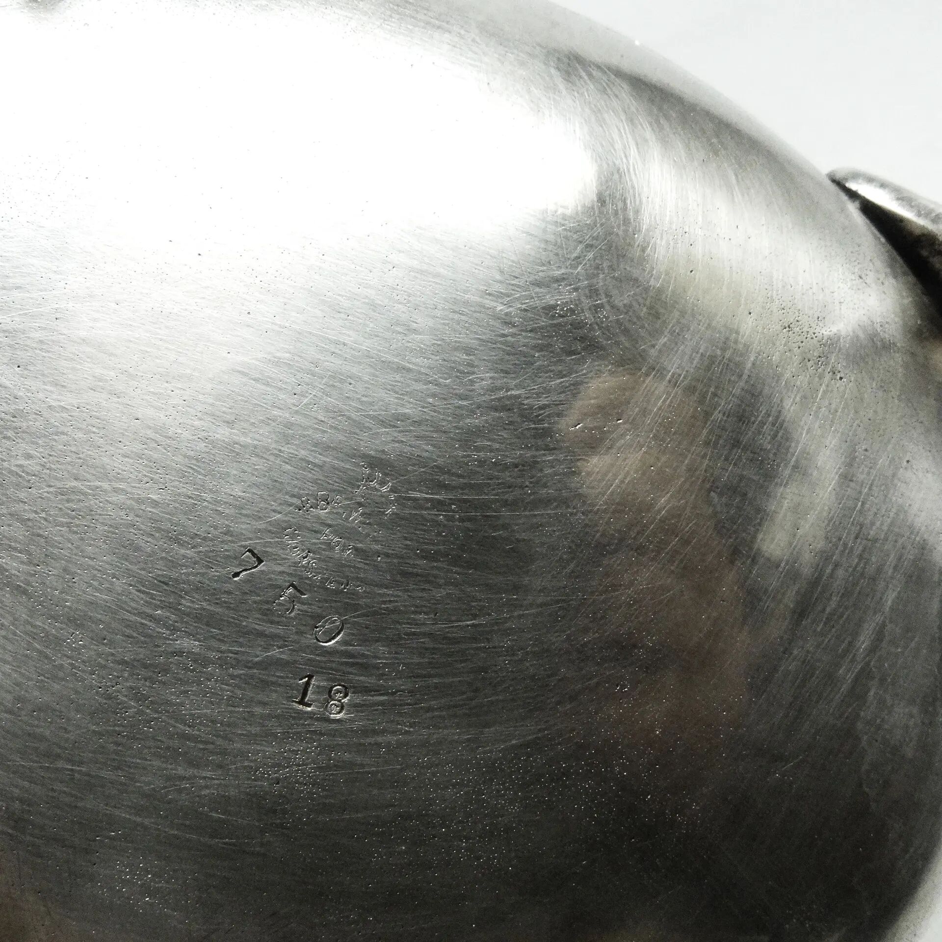 Biedermeier sugar bowl, silver-plated brass, Poland, 19th century