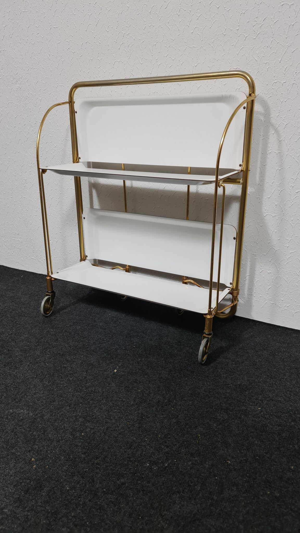 Chariot Dinett vintage en blanc