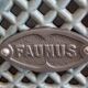 Antique enamelled cast iron stove "Faunus" – renovated