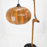 Custom made wooden floor lamp, 1960