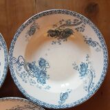 5 hollow plates Sarreguemines