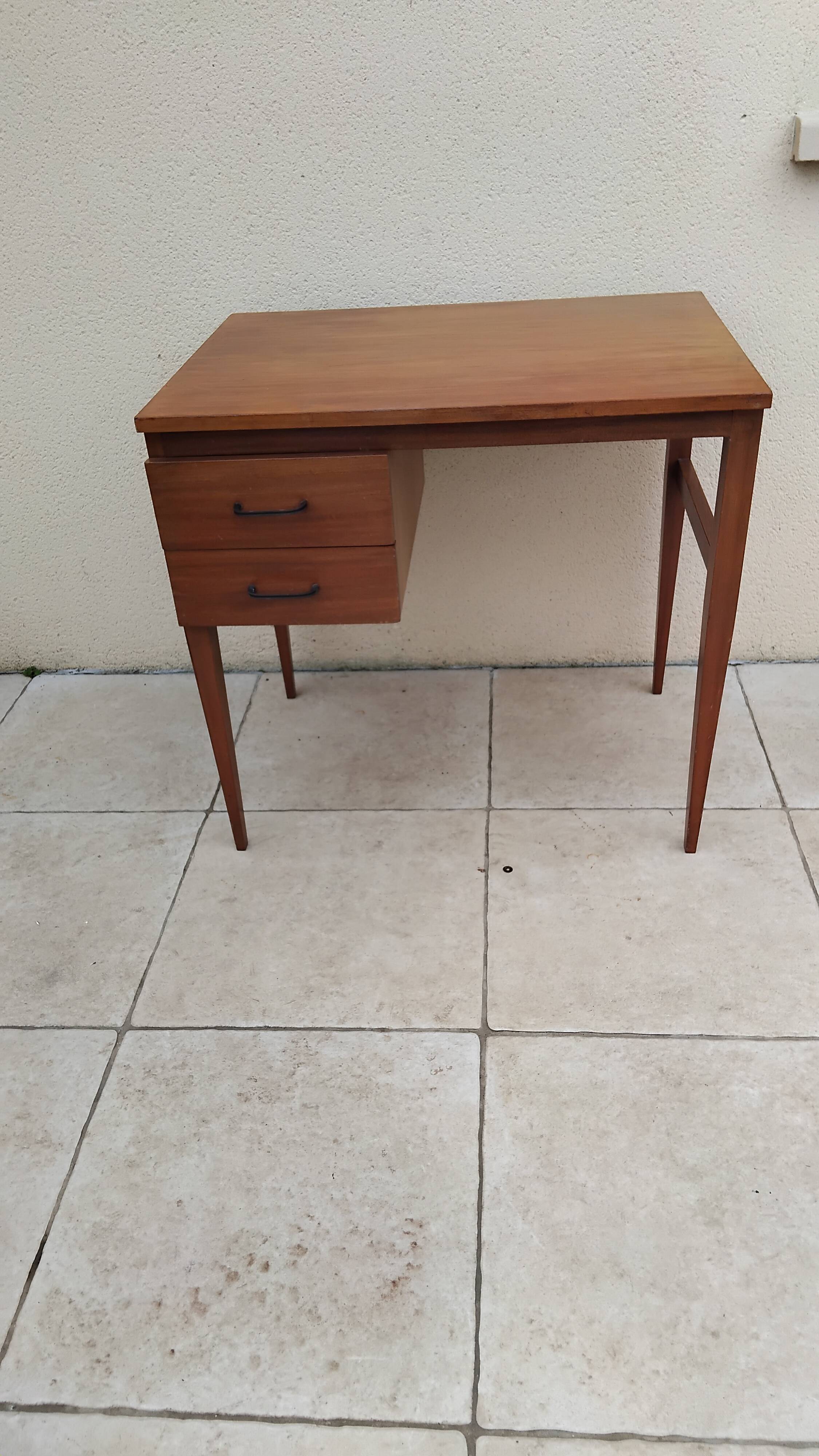Bureau vintage scandinave teck année 60