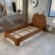 Bed 1 place "palm" wicker and rattan Vivai Del Sud