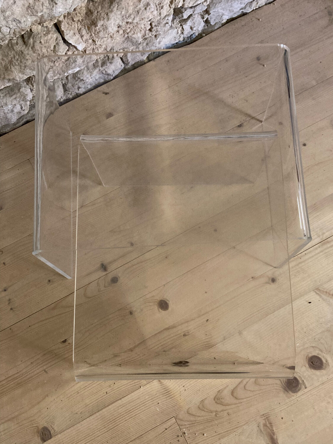Plexisglas trundle coffee tables