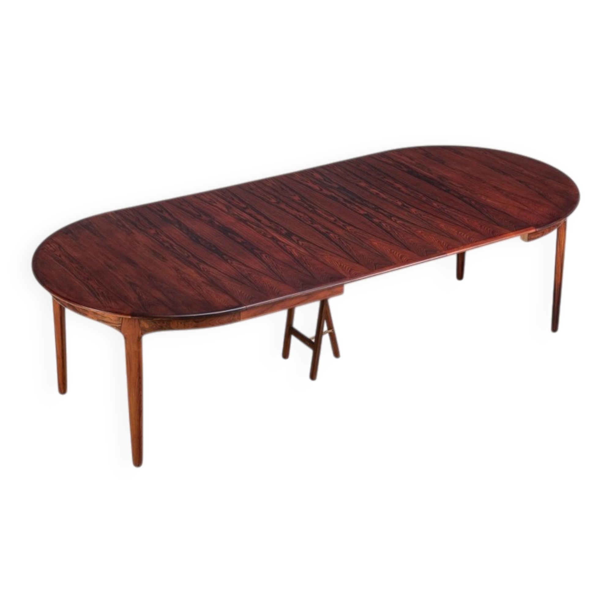 Henning Kjaernulf dining table in rosewood Soro Stole Denmark 1960