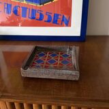 Mid-century space age ceramic ashtray, Aldo Londi Bitossi Italy 1970s