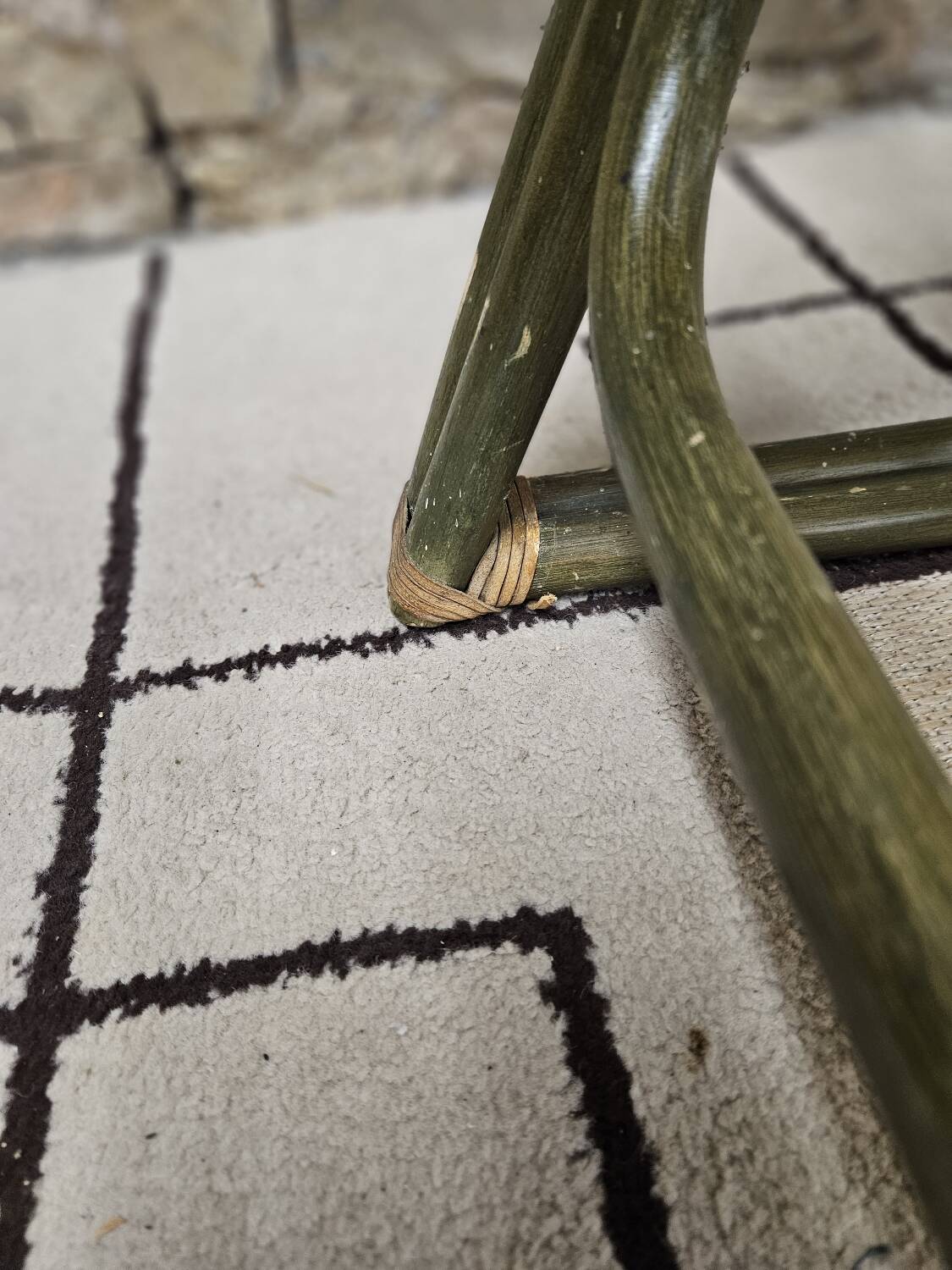 Chaise bambou canage style Breuer 1980"