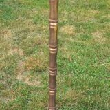 1950s bamboo floor lamp attributed to Maison Baguès in gilded bronze