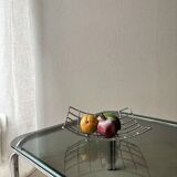 Memphis fruit bowl in chrome steel from the 1980s.