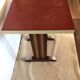 Art deco bistro table red tray