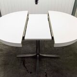 Round table convertible formica 70's central feet