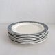 8 flat ironstone plates “Bristol” Salins