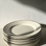 Set of 9 Badonviller dessert plates