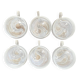 Tasses  en verre soufflé, esprit Murano