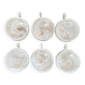 Tasses  en verre soufflé, esprit Murano