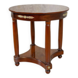 Late 19th Century Biedermeier Mahogany Oval Side Table, 1890s