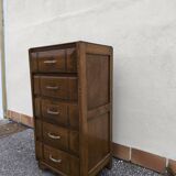Art Deco oak chiffonier