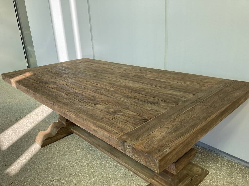 Old wooden monastery table - Spirito 220 by 100 cm