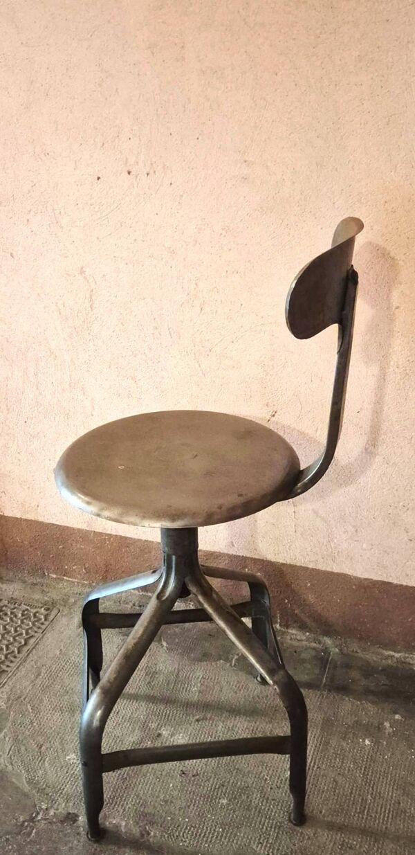 Chaises/tabourets vintage reglables, Edition Nicolle, vers 1960