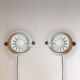 Pair of Targetti Sankey "Alta Lite" Chromed Wall Sconces - Space Age Spotli