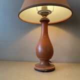 Small table lamp in old turned wood
