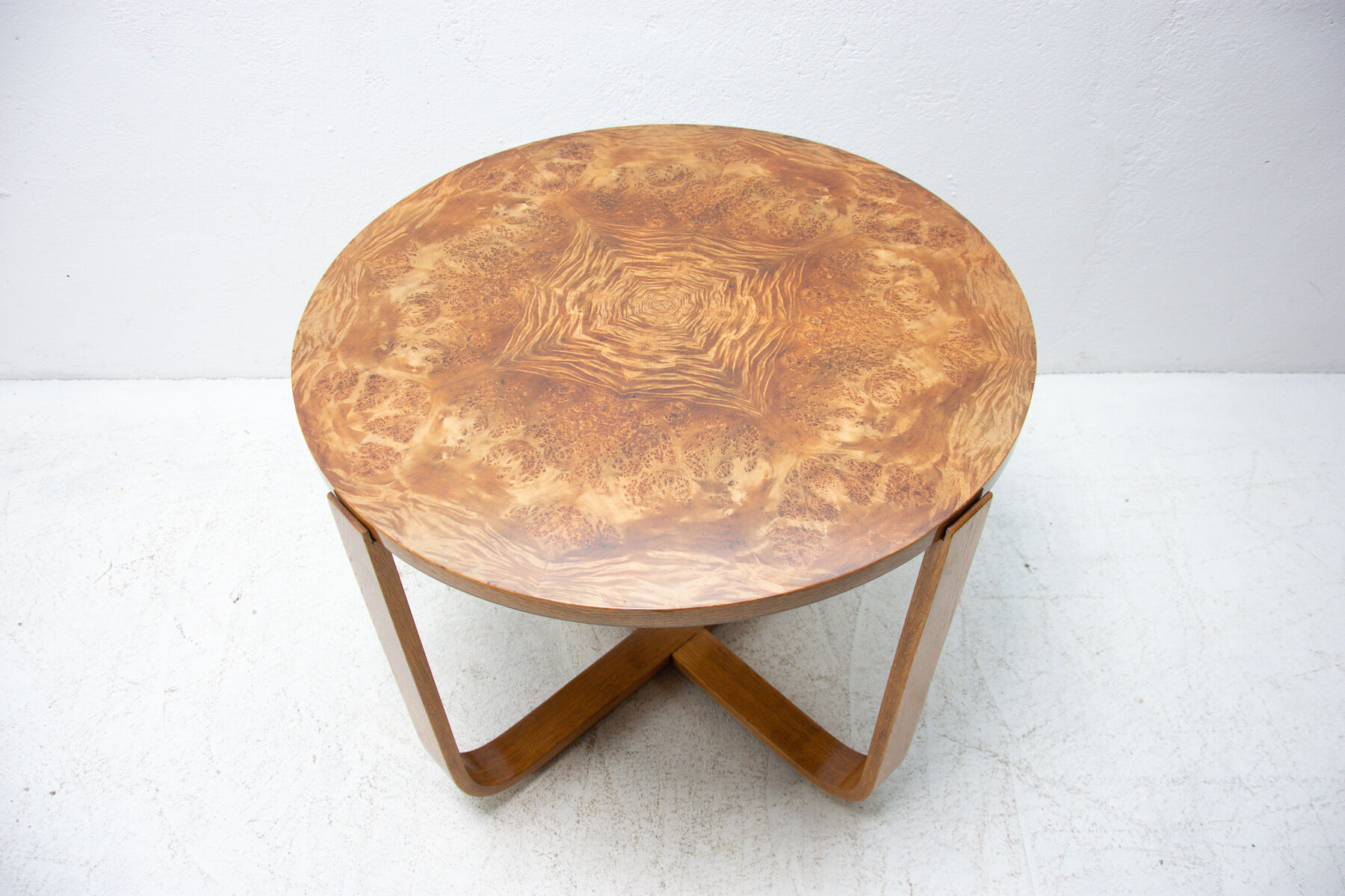 Modernist coffee table H-168 designed by Jindrich Halabala for UP Závody, 1930