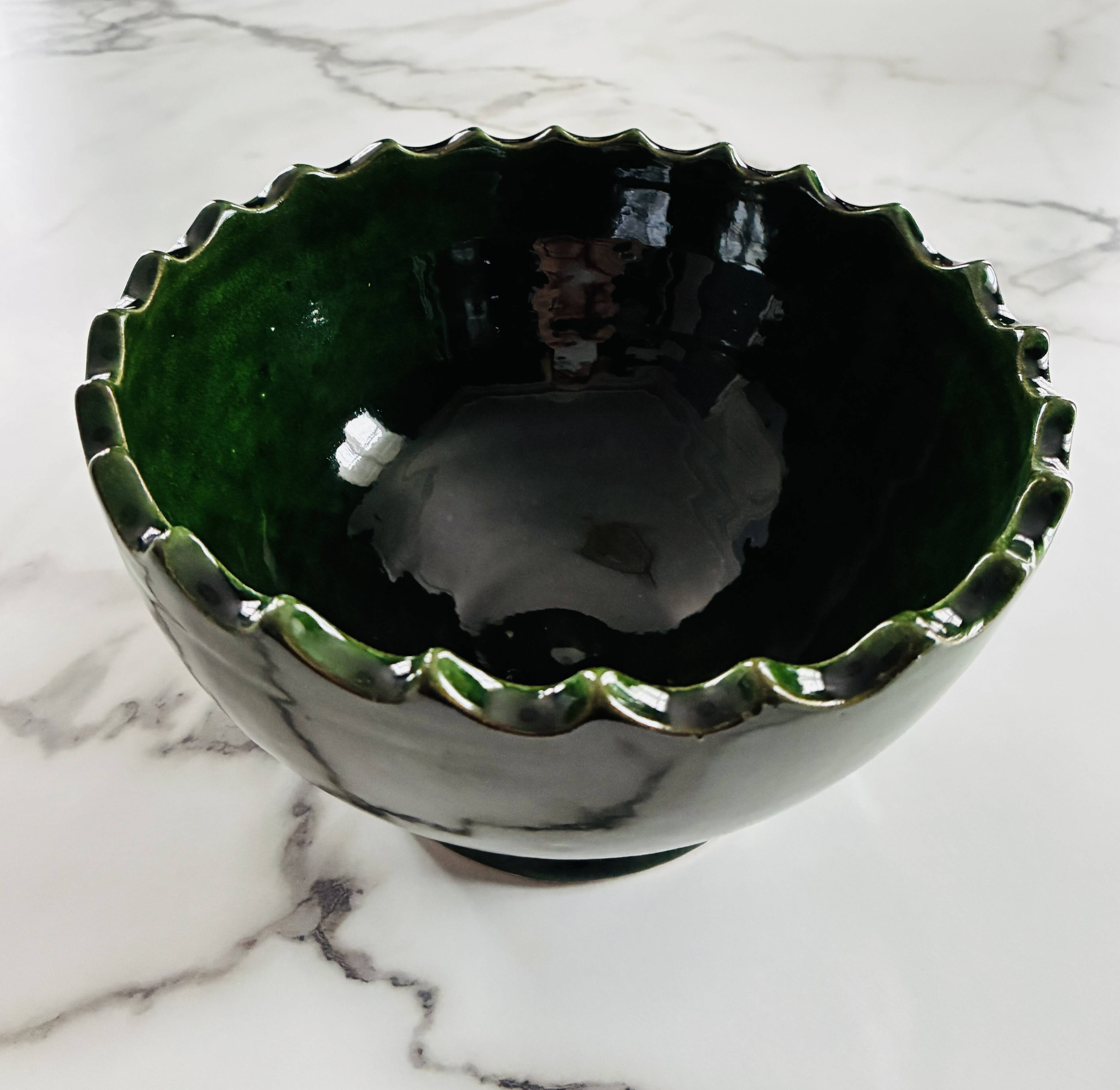 Large Tamegroute salad bowl Morocco