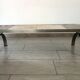 Jean Gregorieff coffee table for Roche Bobois, ceramic and brushed steel